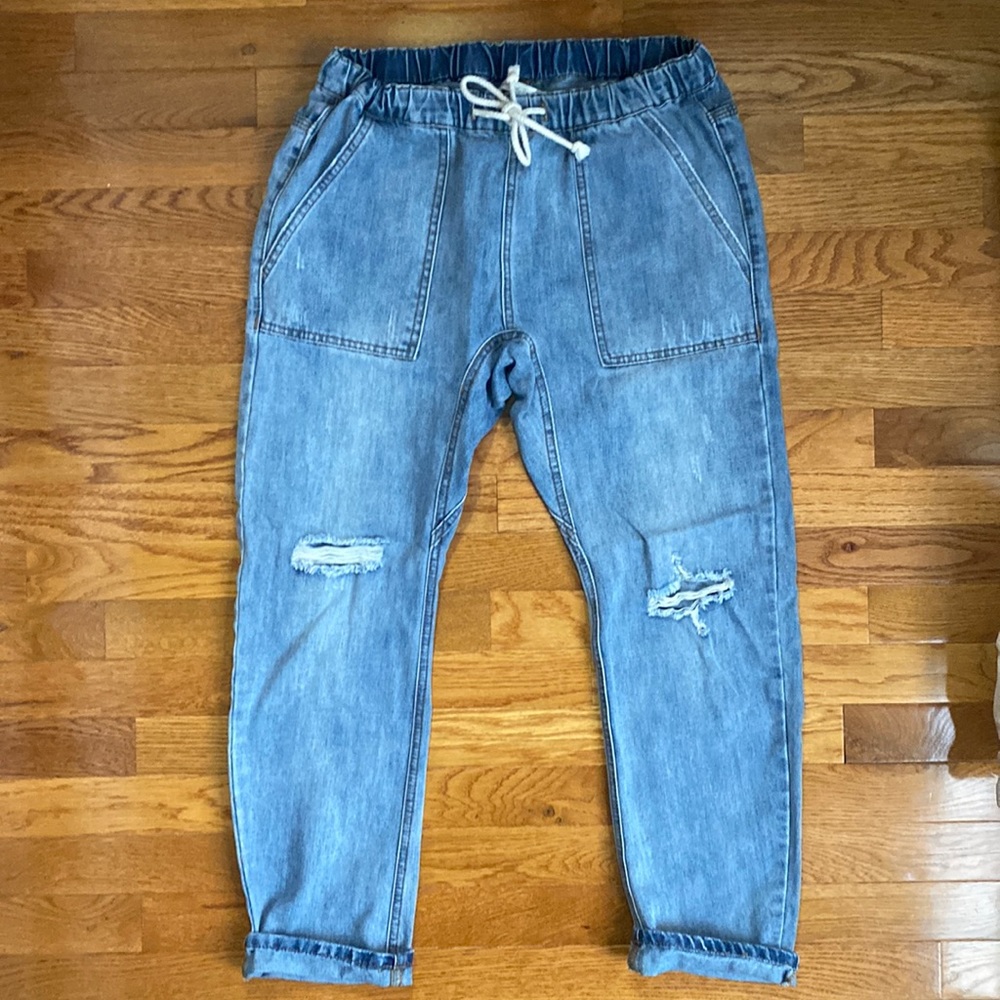 Mustard Seed Denim Joggers